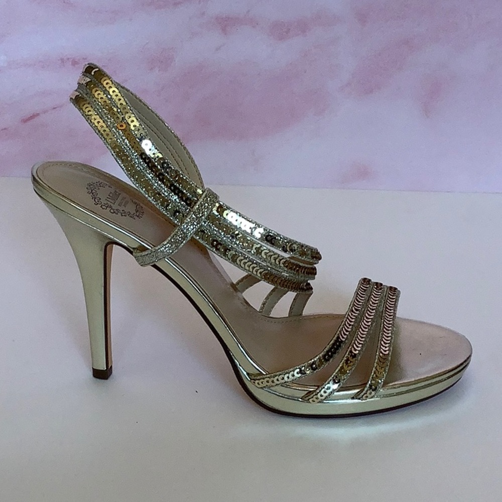 I Miller Beautiful Shoes Gold Sequin 7.5M